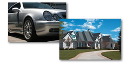 photos of car and house
